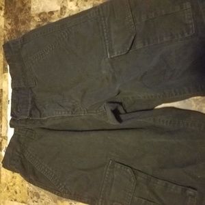 Boys black cargo shorts